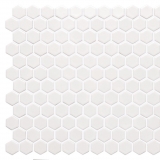White Honeycomb Mosaik Porellan