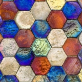Hexagon Anciente Lustre Rubboli 1873