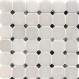 Marmor Mosaik White Octagon